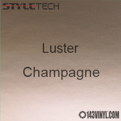 StyleTech Champagne Luster Matte Metallic Adhesive Vinyl 12" x 24" Sheet  