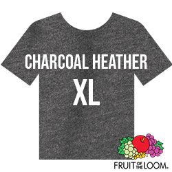 Fruit of the Loom Iconic™ T-shirt - Charcoal Heather - XL