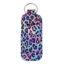 Chapstick Holder - Rainbow Leopard