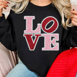 Press Ready Transfer - Chenille Love Silver 