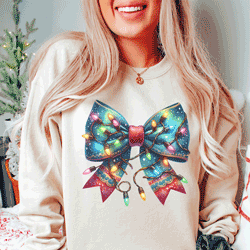 Press Ready Transfer - Christmas Light Bow