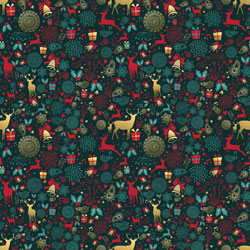 Printed Pattern Vinyl - Christmas Spirit - 12" x 24" 