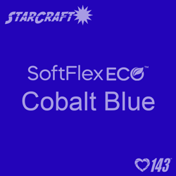 12" X 5 Foot Roll - StarCraft SoftFlex Eco HTV - Cobalt Blue
