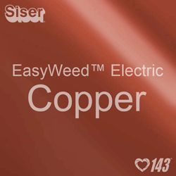 12" x 15" Sheet Siser EasyWeed Electric HTV - Copper