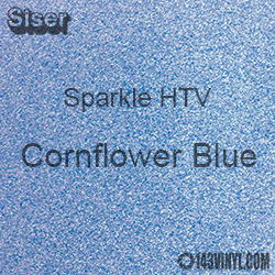 Siser Sparkle HTV: 12" x 24" sheet  - Cornflower Blue