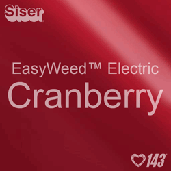 12" x 15" Sheet Siser EasyWeed Electric HTV - Cranberry