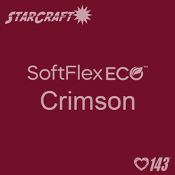 12" X 5 Foot Roll - StarCraft SoftFlex Eco HTV - Crimson