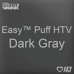 Easy™ Puff HTV: 12" x 24" - Dark Gray