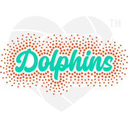Faux Rhinestone - Dolphins