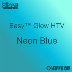Siser Easy Glow HTV: 12" x 12" - Neon Blue
