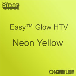 Siser Easy Glow HTV: 12" x 12" - Neon Yellow