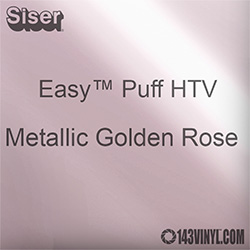 Easy™ Puff HTV: 12" x 24" - Metallic Golden Rose