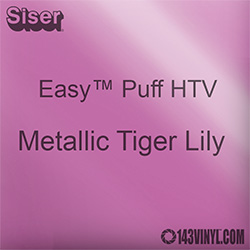 Easy™ Puff HTV: 12" x 24" - Metallic Tiger Lily