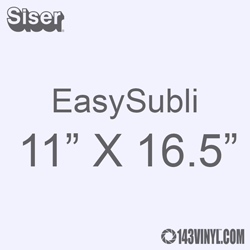 Siser EasySubli Sublimation Heat Transfer Vinyl 11 inch x 16.5 inch - 15 Pack