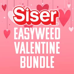 7 Pack Siser Easyweed HTV 12" x 12" - Valentine Bundle