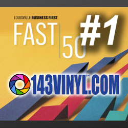 143VINYL™ Named THE Fastest Growing Company in Greater Louisville