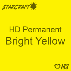 12" x 24" Sheet - StarCraft HD Glossy Permanent Vinyl - Bright Yellow