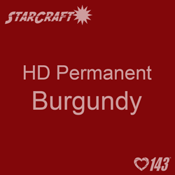 12" x 24" Sheet - StarCraft HD Glossy Permanent Vinyl - Burgundy