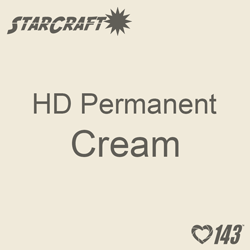 12" x 24" Sheet - StarCraft HD Glossy Permanent Vinyl - Cream
