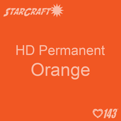 12" x 5' Roll - StarCraft HD Glossy Permanent Vinyl - Orange