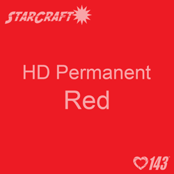 12" x 5' Roll - StarCraft HD Glossy Permanent Vinyl - Red