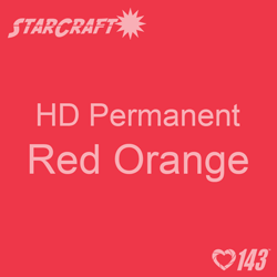 12" x 5' Roll - StarCraft HD Glossy Permanent Vinyl - Red Orange