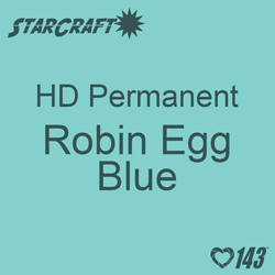 12" x 12" Sheet - StarCraft HD Glossy Permanent Vinyl - Robin Egg Blue