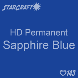 12" x 5' Roll - StarCraft HD Glossy Permanent Vinyl - Sapphire Blue