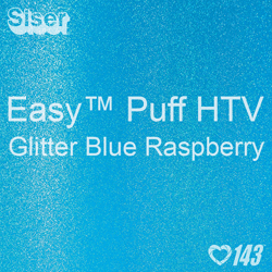 Easy™ Puff HTV: 12" x 12" - Glitter Blue Raspberry
