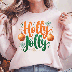 Press Ready Transfer - Glitter Holly Jolly