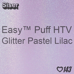 Easy™ Puff HTV: 12" x 12" - Glitter Pastel Lilac