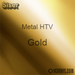 12" x 20" Sheet Siser Metal HTV - Gold