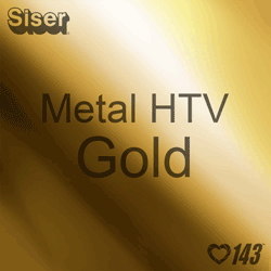12" x 20" Sheet Siser Metal HTV - Gold