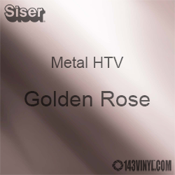 Metallic HEAT TRANSFER stretch vinyl sheets rose gold, silver