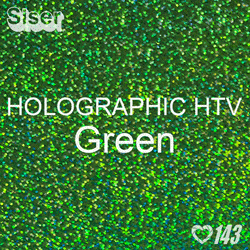 12" x 20" Sheet Siser Holographic HTV - Green