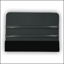 4" Squeegee with Felt  - Grey