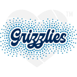 Faux Rhinestone - Grizzlies