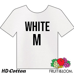 Fruit of the Loom HD Cotton T-shirt - White - Medium