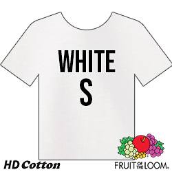 Fruit of the Loom HD Cotton T-shirt - White - Small