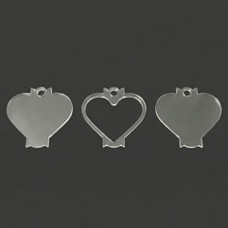 Acrylic 40oz Topper Shaker - Heart