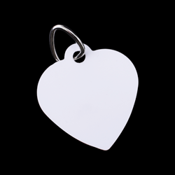 Unisub Pet Tag - Heart Shaped