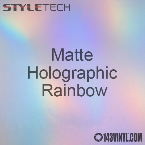 StyleTech Matte Holographic Rainbow Adhesive Vinyl 12" x 24"