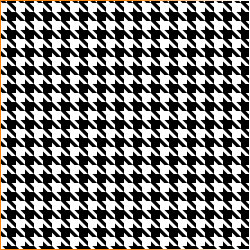 Printed Pattern Vinyl - Glossy - Black and White Houndstooth 12" x 24" Sheet