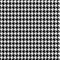 Printed HTV Black and White Houndstooth 12" x 15" Sheet