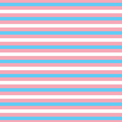 Printed Pattern Vinyl - Glossy Transgender / Cotton Candy Stripe 12" x 12" Sheet