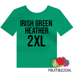 Fruit of the Loom Iconic™ T-shirt - Irish Green Heather - 2XL