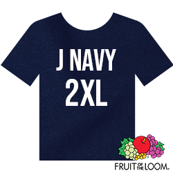 Fruit of the Loom Iconic™ T-shirt - J Navy - 2XL