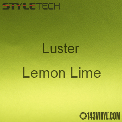StyleTech Lemon Lime Luster Matte Metallic Adhesive Vinyl 12" x 24" Sheet