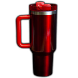 Mr. Crafty Pants Limited Edition Red Stainless Steel Tumbler