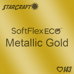 12" X 5 Foot Roll - StarCraft SoftFlex Eco HTV - Metallic Gold